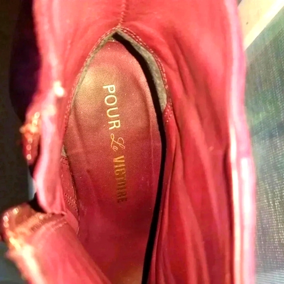 Pour La Victoire Suede Platform Booties - Size 7.5 - Picture 7 of 8